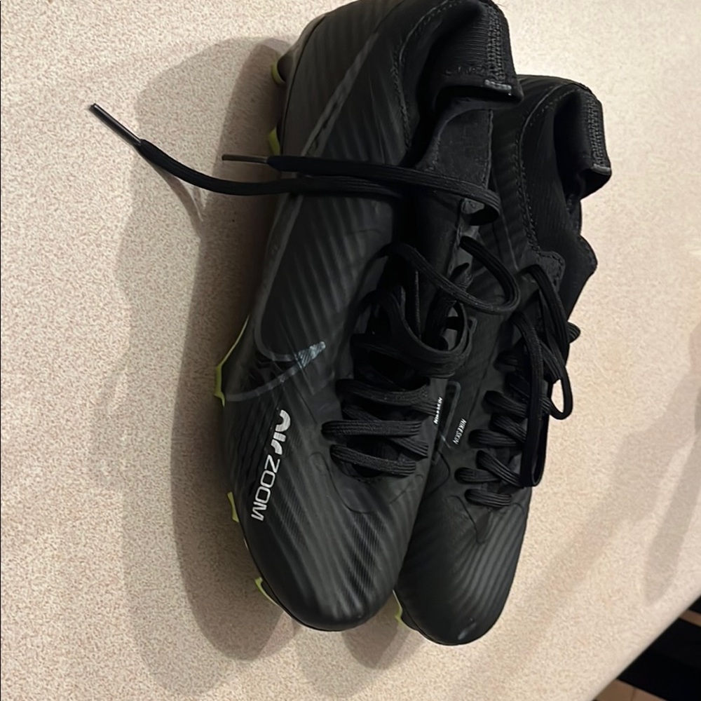 Nike Mercurial Superfly Zoom Black Cleats new New (no box)